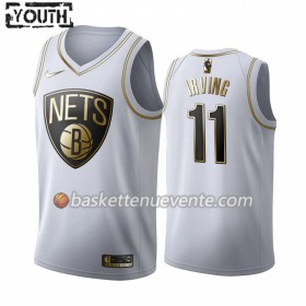 Maillot Basket Brooklyn Nets Kyrie Irving 11 2019-20 Nike Blanc Golden Edition Swingman - Enfant
